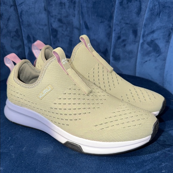 KURU Shoes - Kuru Atom Women's Slip-On Sneakers in Desert Green/Lilac Size 8